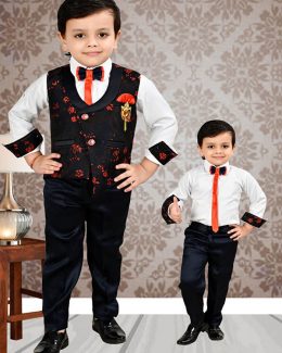 Stylish Kid’s Boy’s Shirt With Jacket Set