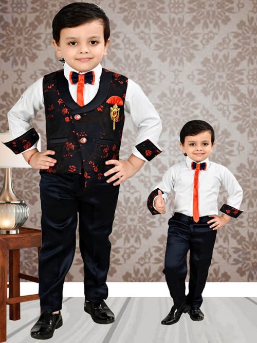 Stylish Kid's Boy's Shirt With Jacket Set