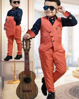 Stylish Kid’s Boy’s Shirt With Jacket Set