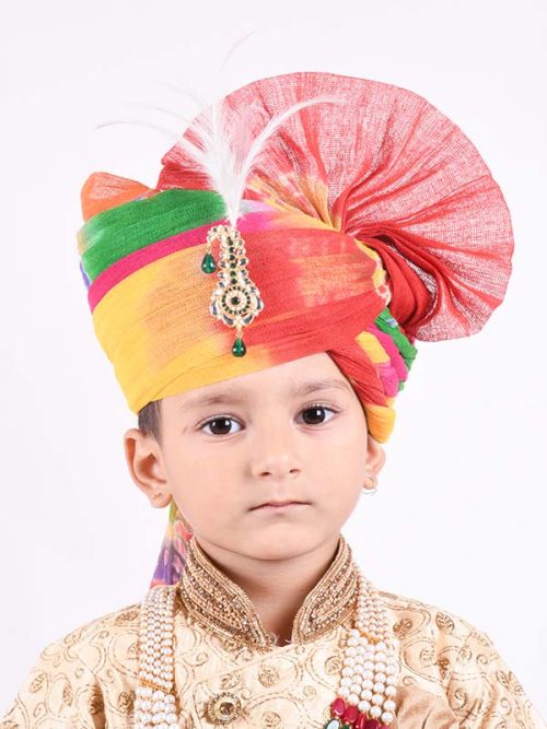 Royal look Chote Bana Sa Jodhpuri Panchrngi Safa - Image 2