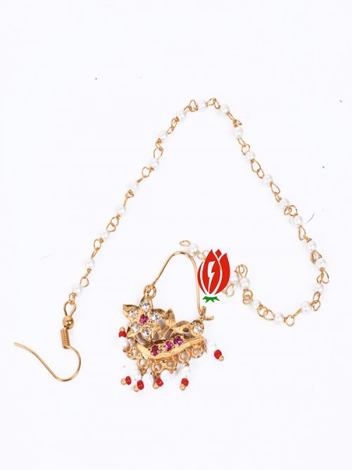 Full Brass Material And Stone Nath