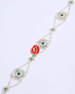 Green Mathapatti  Kundan Work for Women