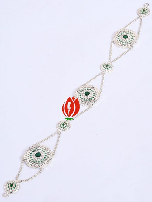Green Mathapatti  Kundan Work for Women