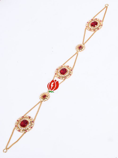 Multi Colour  Mathapatti  Kundan Work And Meenakaari for Women
