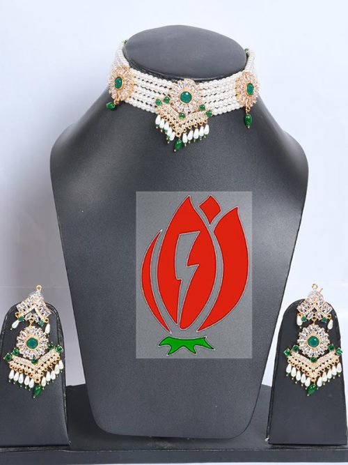 Rajwadi Jadau  ChikSat Jewellery - Image 2