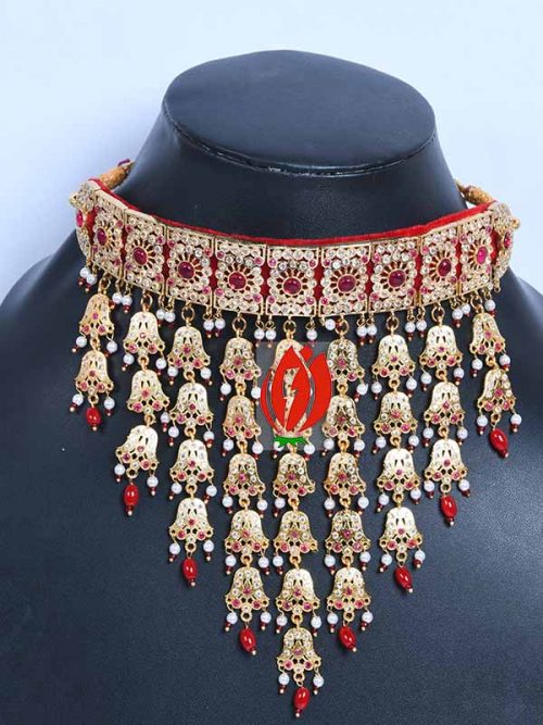 Rajwadi Jadau Goldlook RaniHaar Jewellery - Image 2