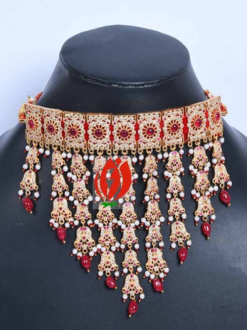 Rajwadi Jadau Goldlook RaniHaar Jewellery - Image 2