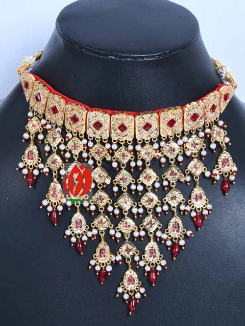 Rajwada Jadau Goldlook RaniHaar Jewellery - Image 2