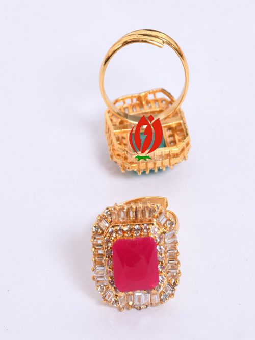 Rajwada  Goldlook Rings Jadai Hand setting