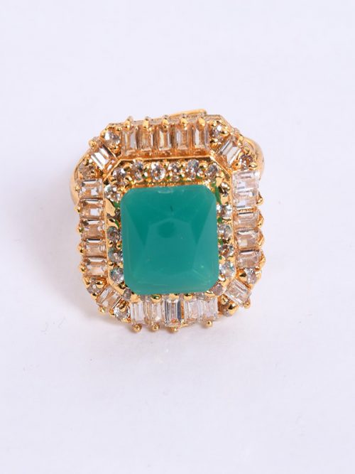 Rajwada Goldlook Rings Jadai Hand setting