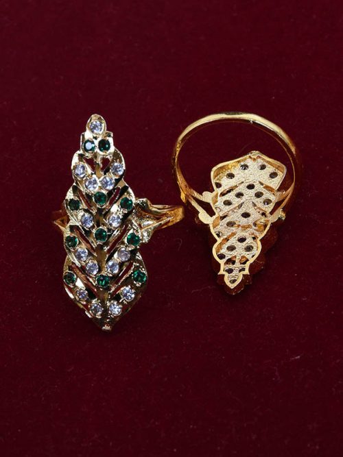 Rajwada Goldlook Rings Jadai Hand setting