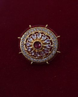 Rajwada Goldlook Rings Jadai Hand setting