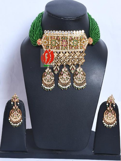 Rajwadi Jadau Goldlook Aad Jewellery