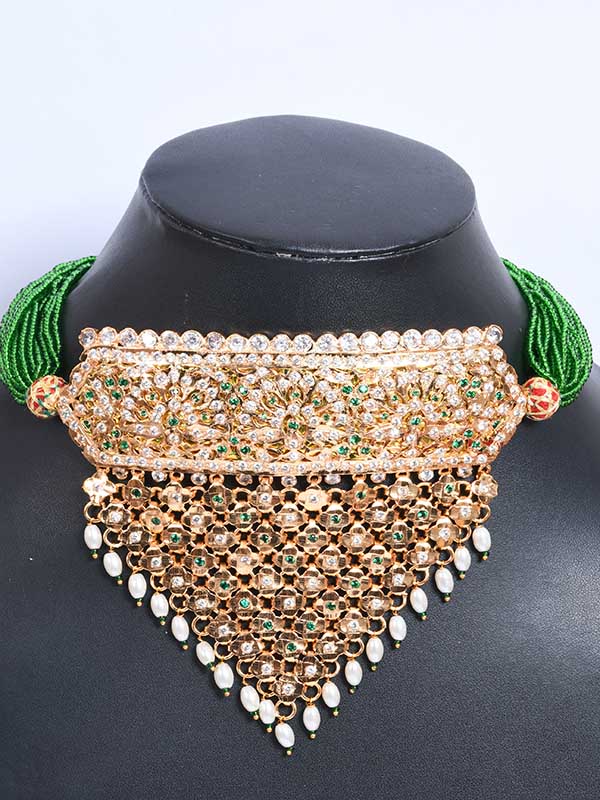 Rajwadi Jadau Goldlook Aad Jewellery - Image 2