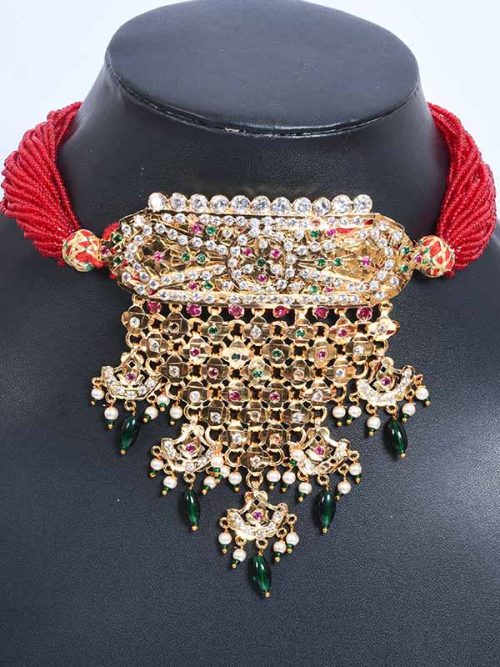 Rajwadi Jadau Goldlook RaniHaar Jewellery