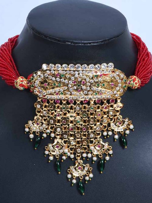 Rajwadi Jadau Goldlook RaniHaar Jewellery - Image 2