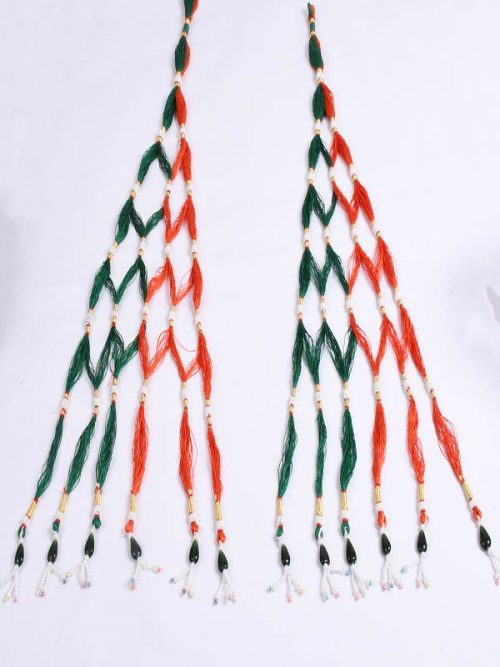 :Red andGreen Rajwadi Loom - Image 2