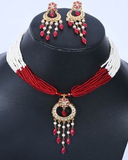 Rajwadi  jadau Cheekset Jewellery