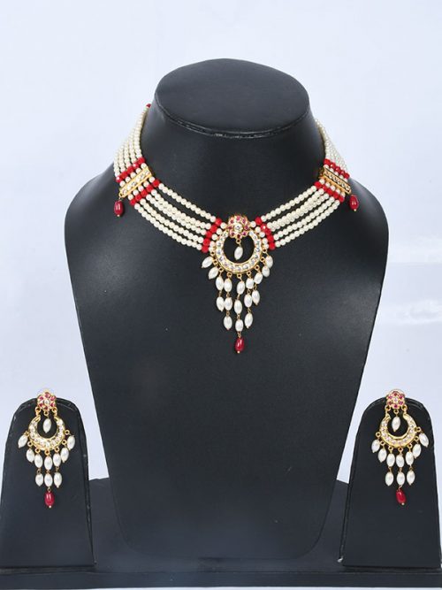 Rajwadi  jadau Cheekset Jewellery