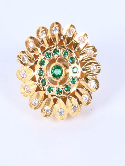 Rajwada gold look jadau Rekhdi - Image 2