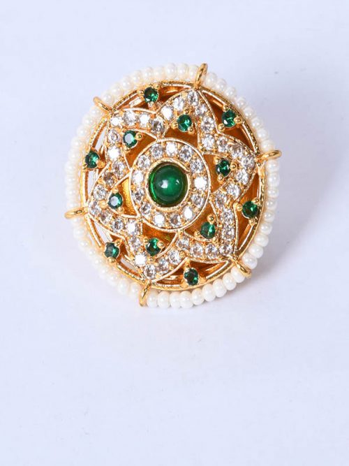 Rajwada gold look jadau Rekhdi - Image 2