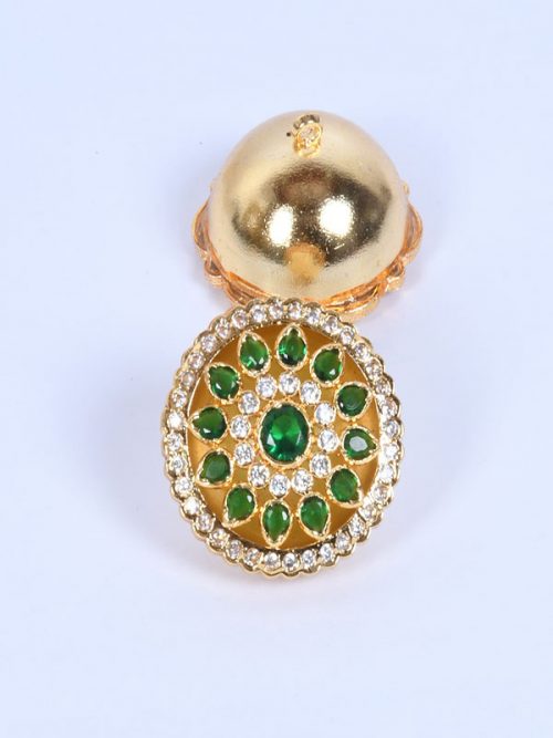 Rajwada gold look jadau Rekhdi - Image 2