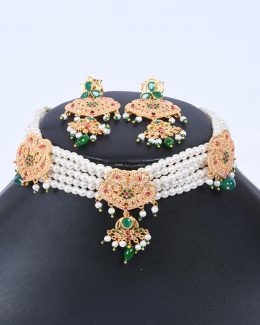 Rajwadi JadauGoldlook Cheekset Jewellery