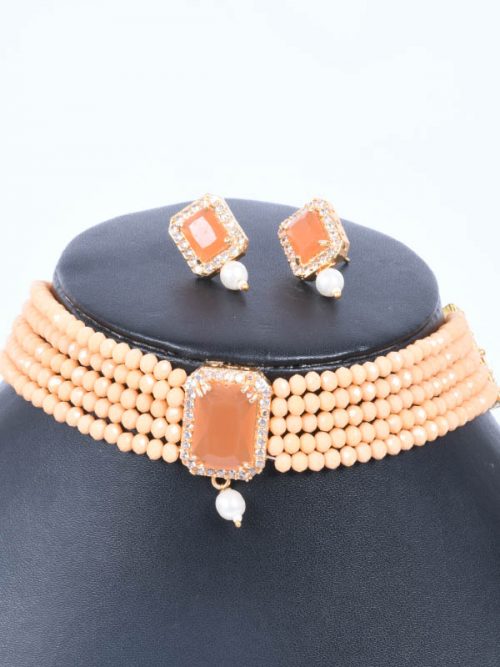 Rajwadi   Kundan jadau Cheekset Jewellery