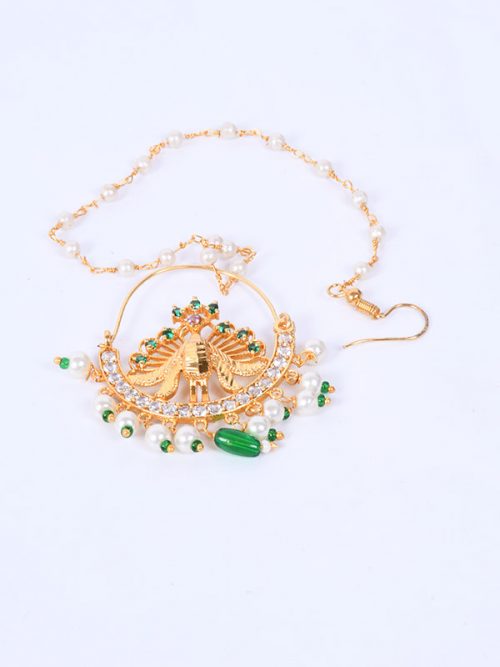 Rajwada gold look Stone Nath