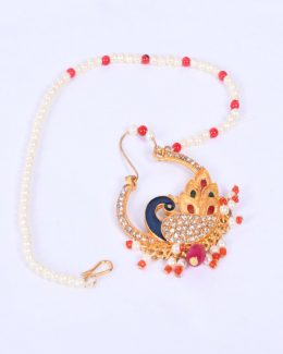 Full Brass Material And Stone Nath