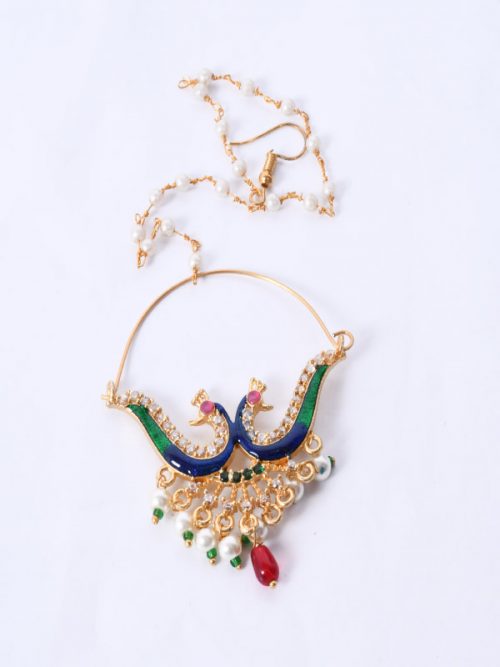Rajwada gold look Stone Nath