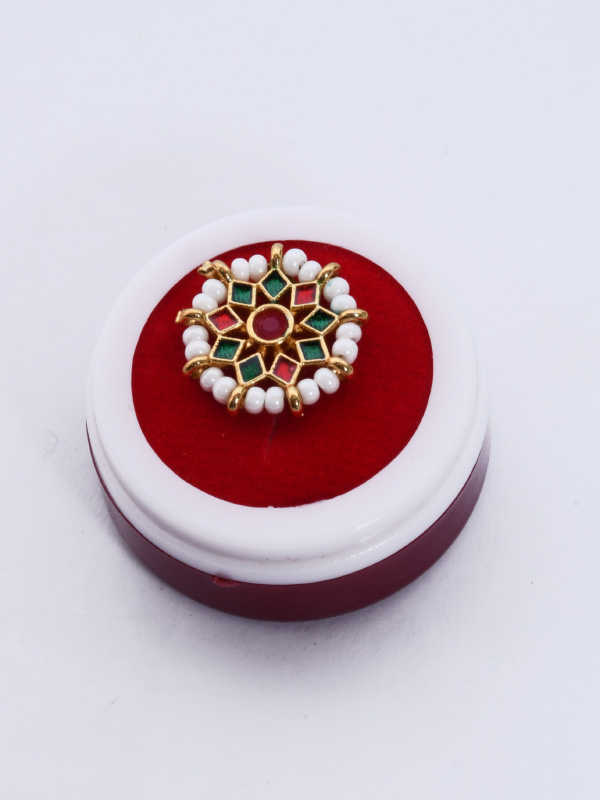 Rajwada gold look Stone Nath