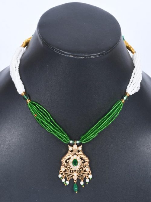 Rajwadi  Artificial jadau Cheekset Jewellery