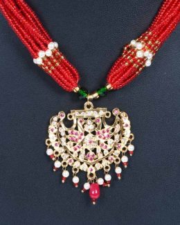 Rajwadi  Artificial jadau Cheekset Jewellery