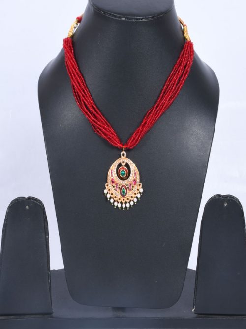 Rajwadi jadau Pendal Jewellery - Image 2