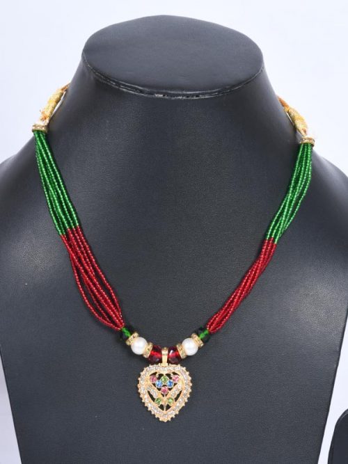 Rajwadi  jadau Pendal Jewellery - Image 2