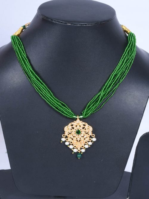 Rajwadi Goldlook jadau Pendal Jewellery - Image 2