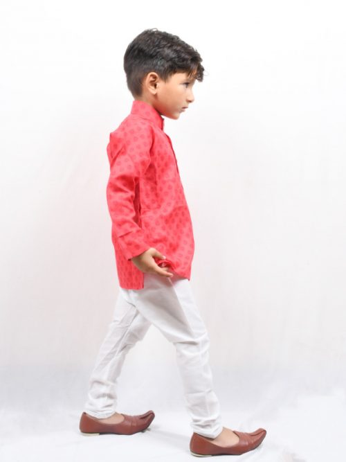 Best Colour Kid'S Print Kurta with  Pajam - Image 3