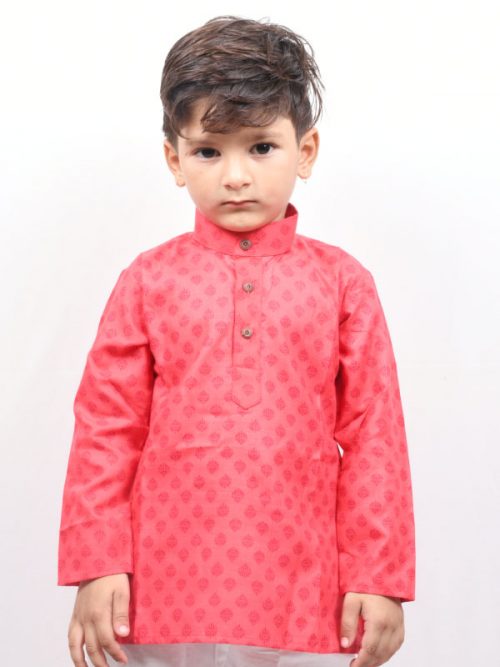 Best Colour Kid'S Print Kurta with  Pajam