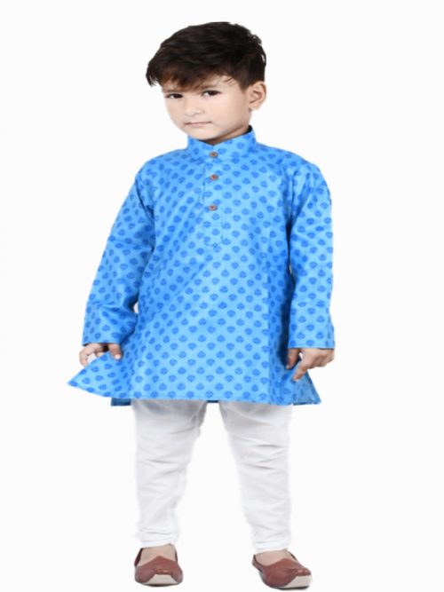 Best Colour Kid'S Print Kurta with  Pajama