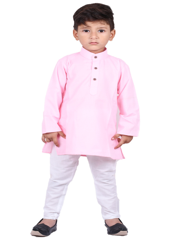 Best Colour Kid'S Plan Kurta with Pajam