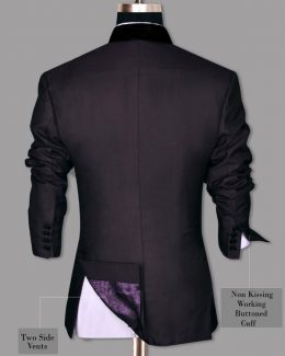 Men’s Design V-Neck Slim Fit Collar Jacket
