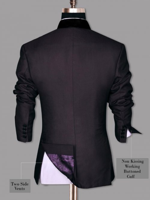 Men's Design V-Neck Slim Fit Collar Jacket - Image 2