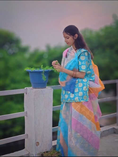 Blossom Elegance Cotton Suit Collection with Gotta Patti Design Odhna
