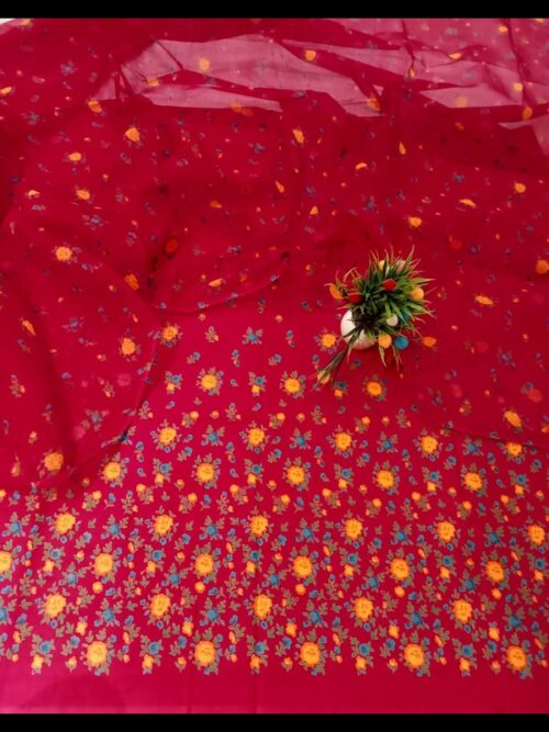 Vibrant Floral Printed Suit - Image 4